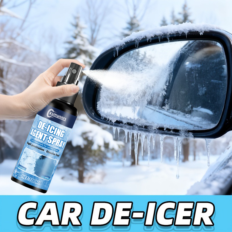 Motorcycle Gear For Winter - Winter Windshield De-Icing Spray Quick Ice
