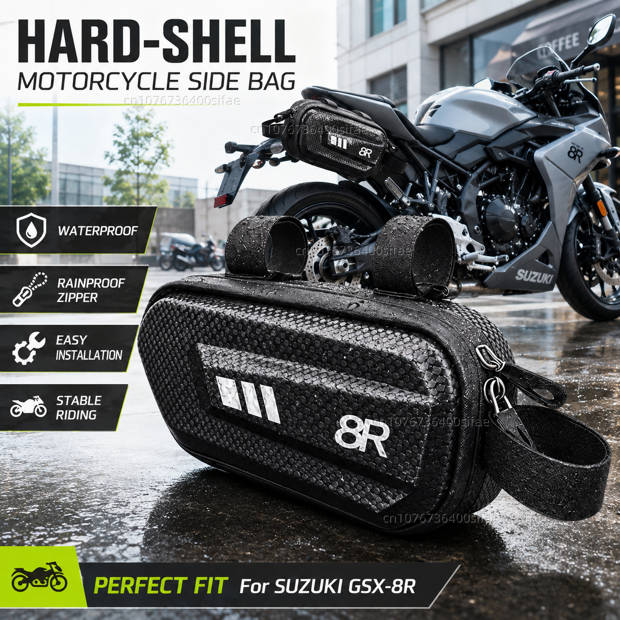 Motorcycle Gear Bag - Motorcycle Side Bag Personalized Logo Waterproof