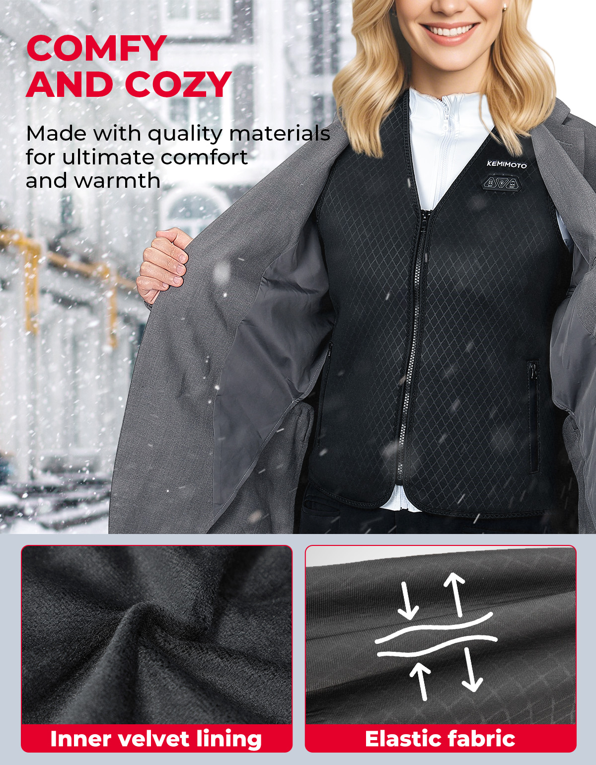 Unisex Heated Vest with 6 Heat – Motorcycle Gear For Winter Bewertung und Preis