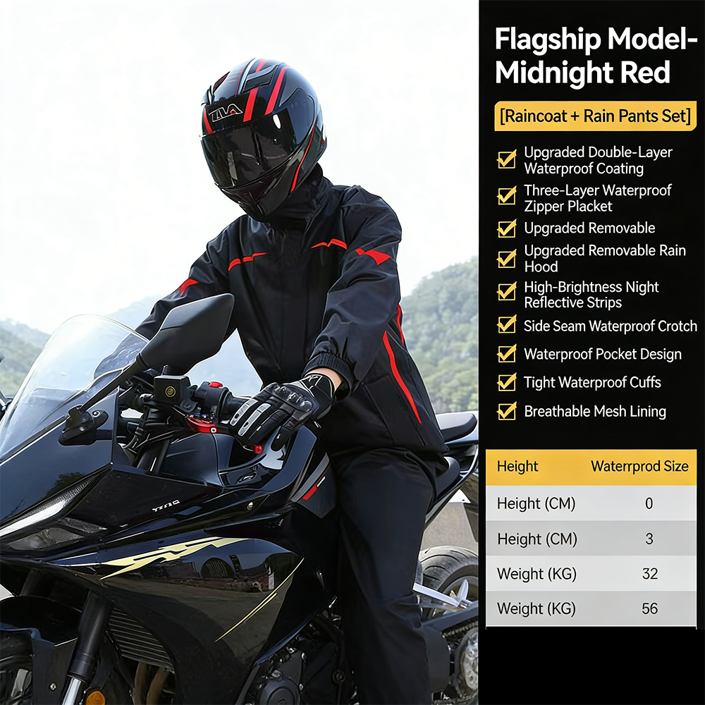 Motorcycle Rain Suit Men Women – Motorcycle Wearing Gear Bewertung und Preis