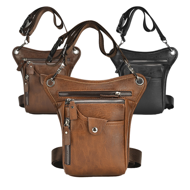 Vintage Pu Leather Waist Pack  – Motorcycle Gear Bag Bewertung und Preis