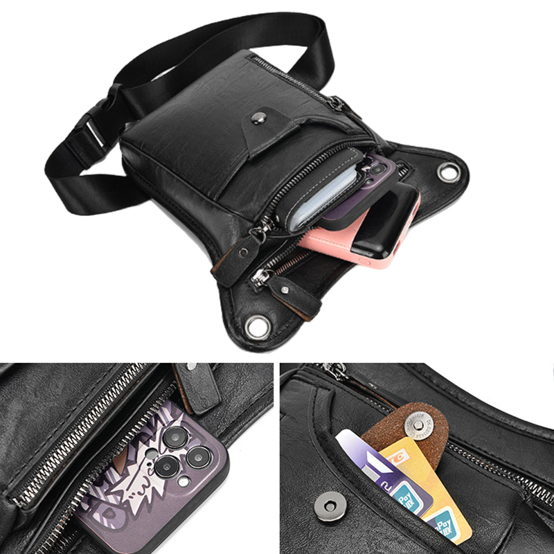 Vintage Pu Leather Waist Pack  – Motorcycle Gear Bag Bewertung und Preis
