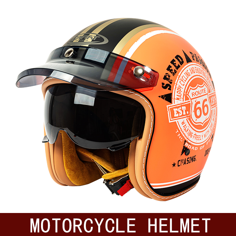 New retro half helmet motorcyc – Motorcycle Gear For Winter Bewertung und Preis